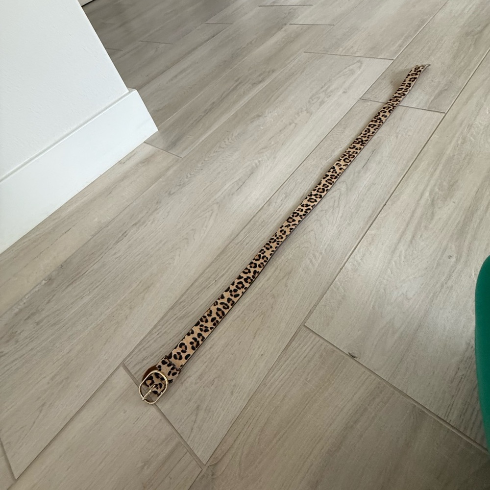 Halogen Leopard Print Belt
